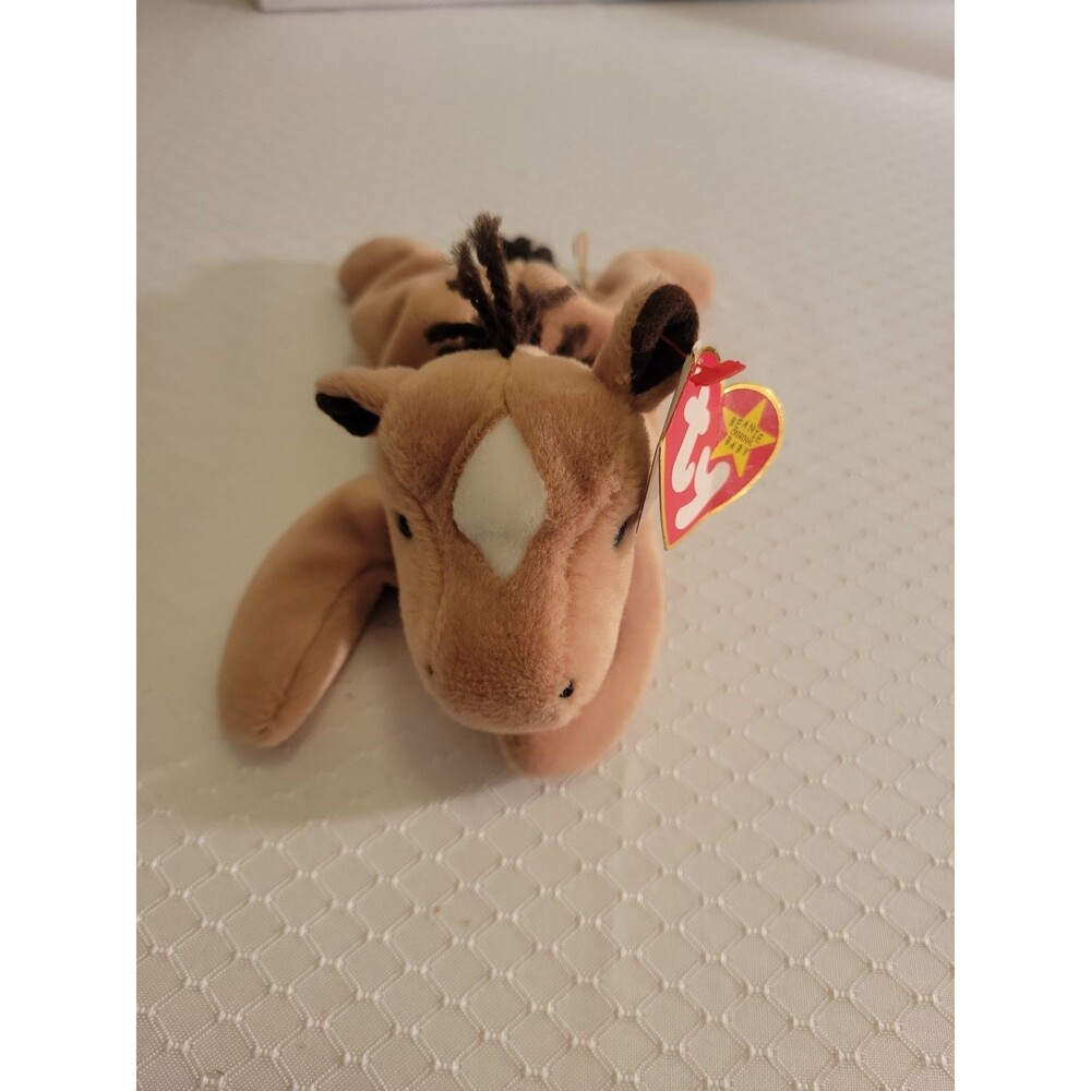 Ty Beanie Baby Derby Fur Mane Star DOB September 16, 1995